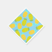 Ozean Ananas Himmel Muster Serviette (Ecke)