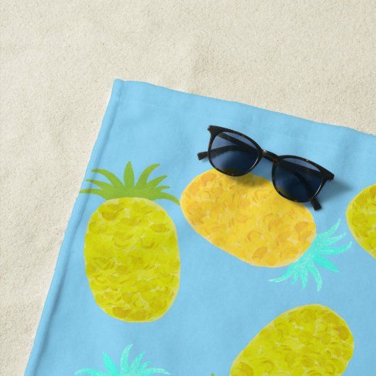 Ozean-Ananas-Muster Strandtuch (Beispiel)