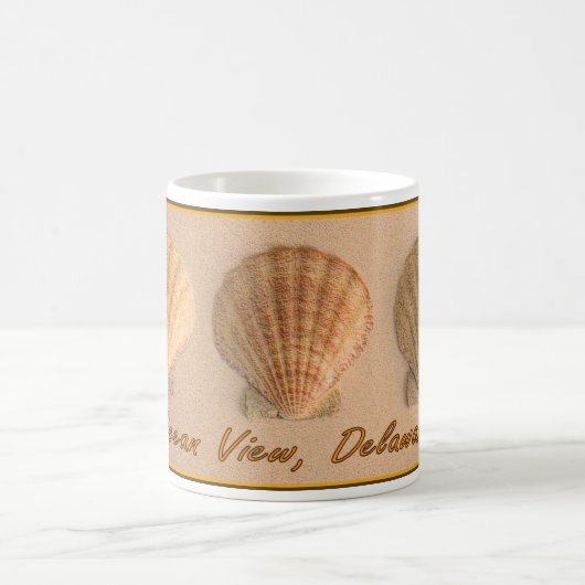 Ozean-Ansicht, Delaware-Tasse Kaffeetasse (Mittel)