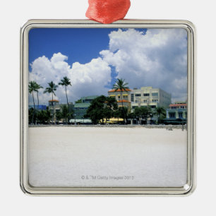 Ozean-Antrieb, SüdMiam Strand, Miami - Florida Silbernes Ornament