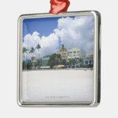Ozean-Antrieb, SüdMiam Strand, Miami - Florida Silbernes Ornament (Links)