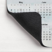 Ozean-Aquarell-Kalender 2027 Mousepad (Ecke)