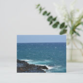Ozean auf Kauai Postkarte (Stehend Vorderseite)