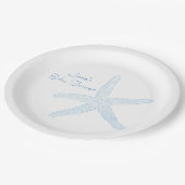 Ozean-Baby-Duschen-Teller (Junge) Pappteller (Schrägansicht)