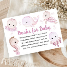 Ozean-Baby-Party Mädchen Rosa Bücher für Baby