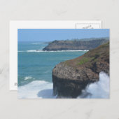 Ozean bei Kilauea Postkarte (Vorne/Hinten)
