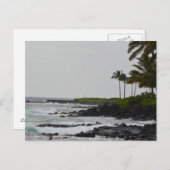 Ozean bei Poipu auf Kauai Postkarte (Vorne/Hinten)