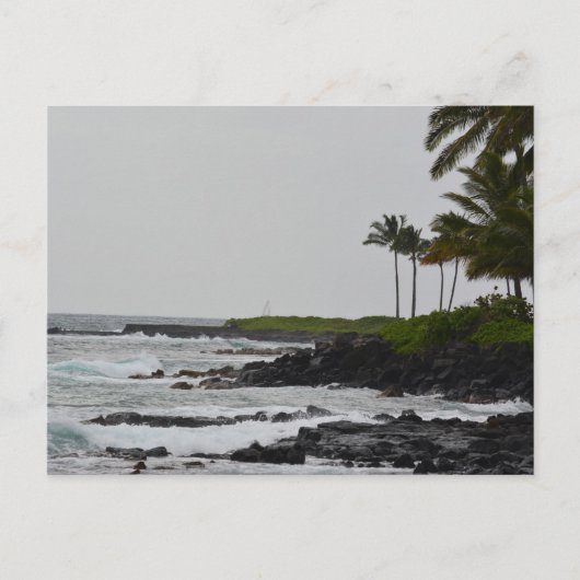 Ozean bei Poipu auf Kauai Postkarte (Vorderseite)