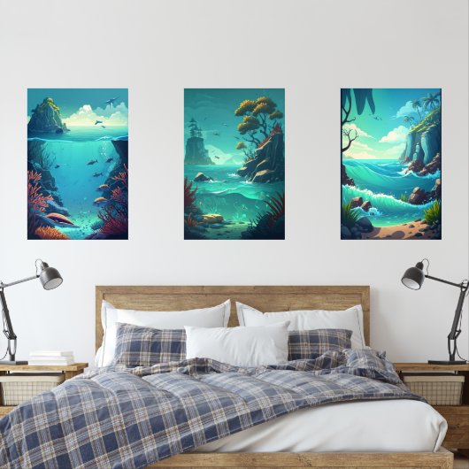 Ozean Bilderwand Sets (Schlafzimmer)