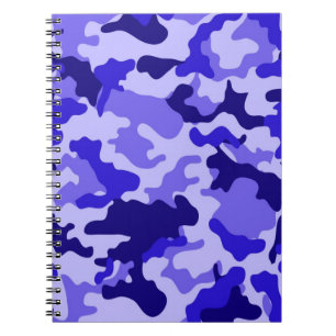 Ozean Blau Camouflage Notizbuch Notizblock