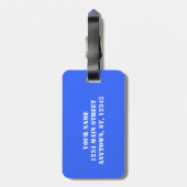 Ozean-Blau-Camouflagegepäckumbau Gepäckanhänger (Rückseite vertikal)