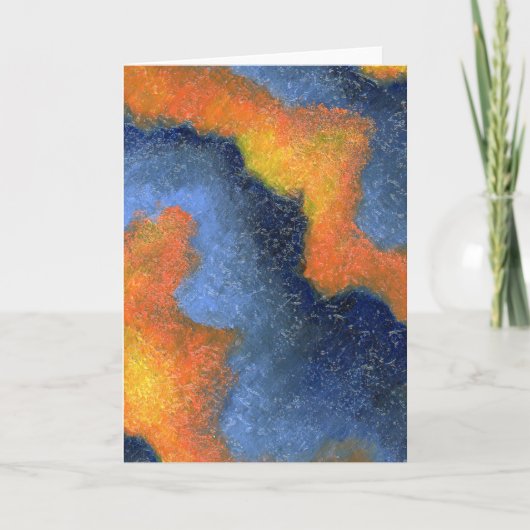 Ozean-Blau-Gruß-Karte Karte (Vorderseite)