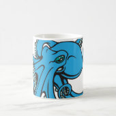 Ozean-Blau-Krake Kaffeetasse (Mittel)