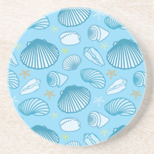 Ozean-Blau-Muster Getränkeuntersetzer