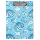 Ozean-Blau-Muster Klemmbrett (Vorderseite)