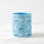 Ozean-Blau-Muster Tasse (Zentrum)
