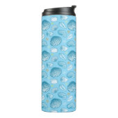 Ozean-Blau-Muster Thermosbecher (Nach links gedreht)