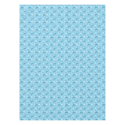 Ozean-Blau-Muster Tischdecke (Vorderseite)
