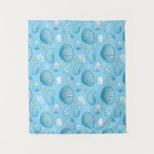 Ozean-Blau-Muster Wandteppich (Vorderseite)