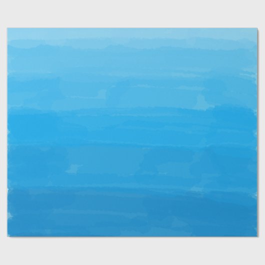 Ozean-Blau Ombre Packpapier (Flach)