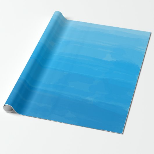 Ozean-Blau Ombre Packpapier (Ungerollt)