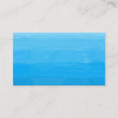 Ozean-Blau Ombre Visitenkarten Visitenkarte (Vorderseite)