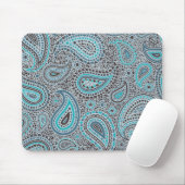 Ozean-Blau Paisley Mousepad (Mit Mouse)