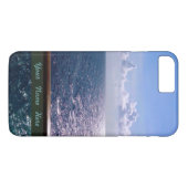 Ozean-Blau personalisiert Case-Mate iPhone Hülle (Rückseite (Horizontal))