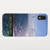 Ozean-Blau personalisiert Case-Mate iPhone Hülle (Rückseite (Horizontal))
