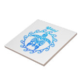 Ozean-Blau-Stammes- Schildkröte Maui Fliese (Seite)