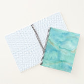 Ozean Blau Wasserfarbe Notizblock (Innenseite)