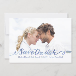 Ozean-Blauwatercolor-Foto Save the Date