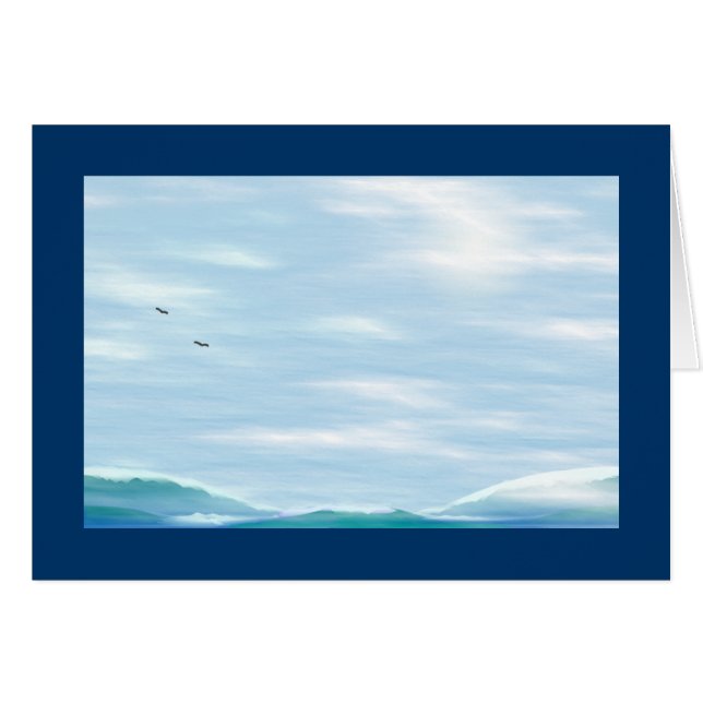 Ozean-Blues (Vorderseite (Horizontal))