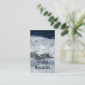 Ozean-Brandungs-Visitenkarten Visitenkarte (Stehend Vorderseite)