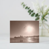 Ozean, CA Pier Postkarte (Stehend Vorderseite)