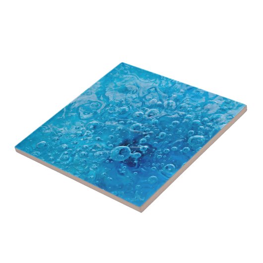 Ozean-darunter - abstrakte blaue Blasen Fliese (Seite)