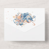 Ozean der Korallen All In One Einladung (Rückseite)