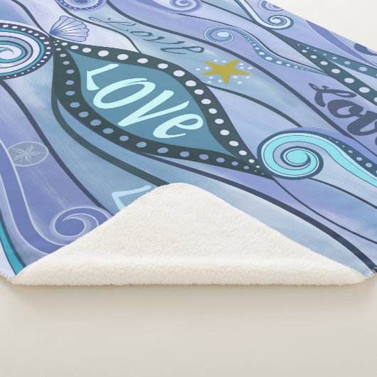 Ozean der Liebe Sherpa Blanket Sherpadecke (3/4)
