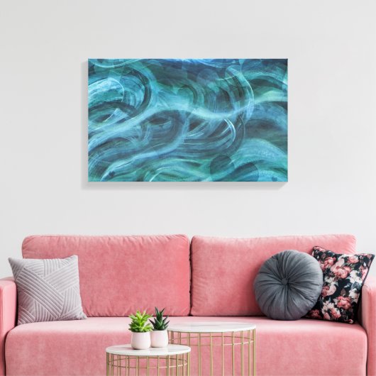 "Ozean der Liebe" überzogene Canvas Leinwanddruck (Insitu (Wohnzimmer))