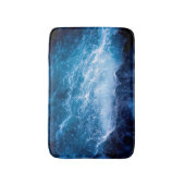 Ozean - Dunkle blaue Waves Badematte (Vorderseite Vertikal)