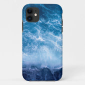 Ozean - Dunkle blaue Waves Case-Mate iPhone Hülle (Rückseite)