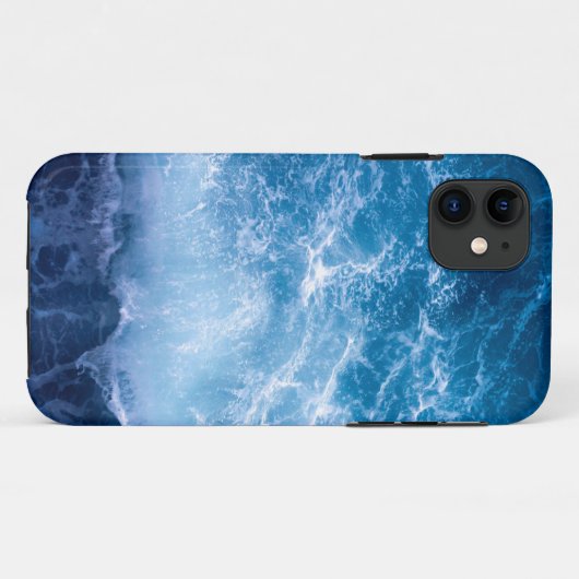 Ozean - Dunkle blaue Waves Case-Mate iPhone Hülle (Rückseite (Horizontal))