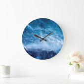 Ozean - Dunkle blaue Waves Große Wanduhr (Zuhause)