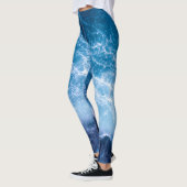 Ozean - Dunkle blaue Waves  Leggings (Links)