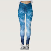 Ozean - Dunkle blaue Waves  Leggings (Vorderseite)