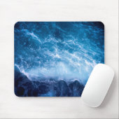 Ozean - Dunkle blaue Waves Mousepad (Mit Mouse)