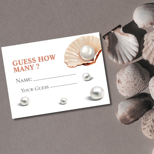 Ozean ein wenig Perle schätzen, wie viele Game Car Begleitkarte