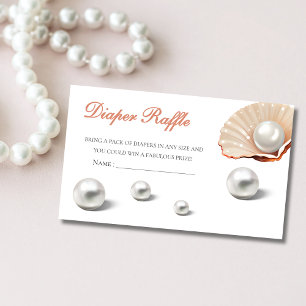 Ozean eine kleine Perle unter dem Meer Babydusche Begleitkarte