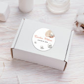 Ozean eine kleine Perle unter der Babydusche des M Runder Aufkleber