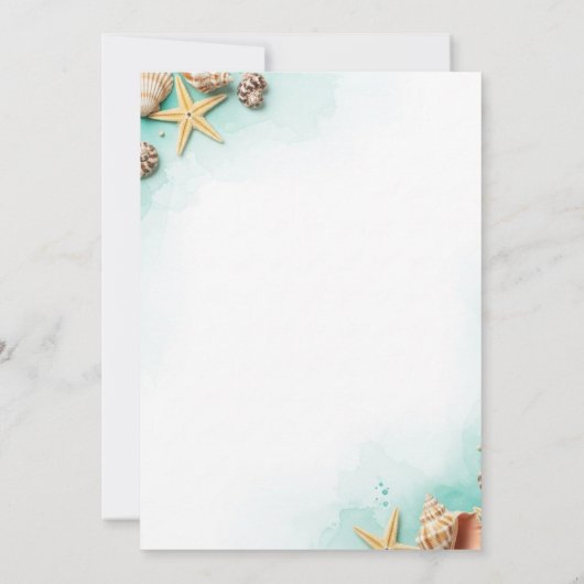 Ozean Einladung (Rückseite)